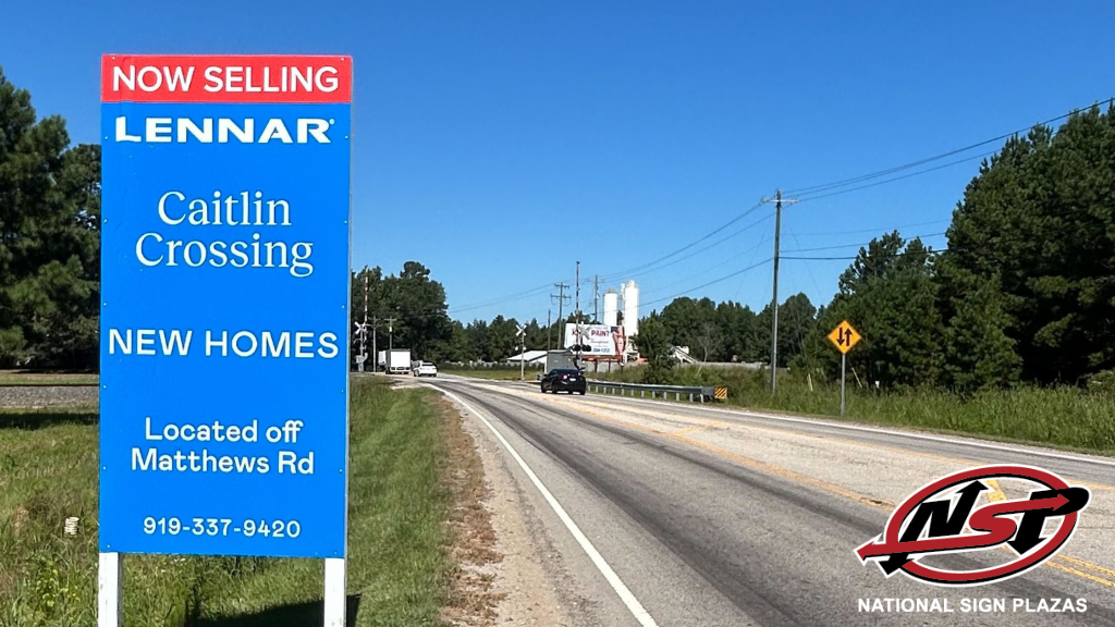 omnichannel marketing sign for home builder